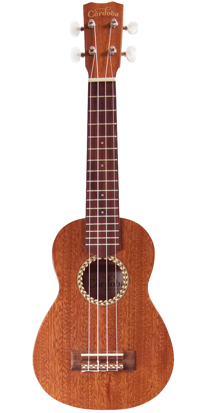 Cordoba 20SM Soprano Ukulele - Herringbone - Cosmo Music