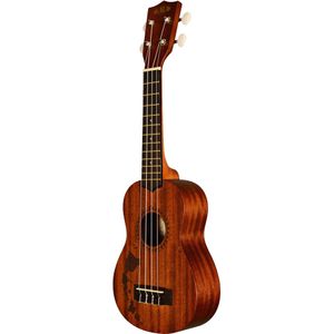 Kala Satin Mahogany Soprano Ukulele - Hawaiian Islands