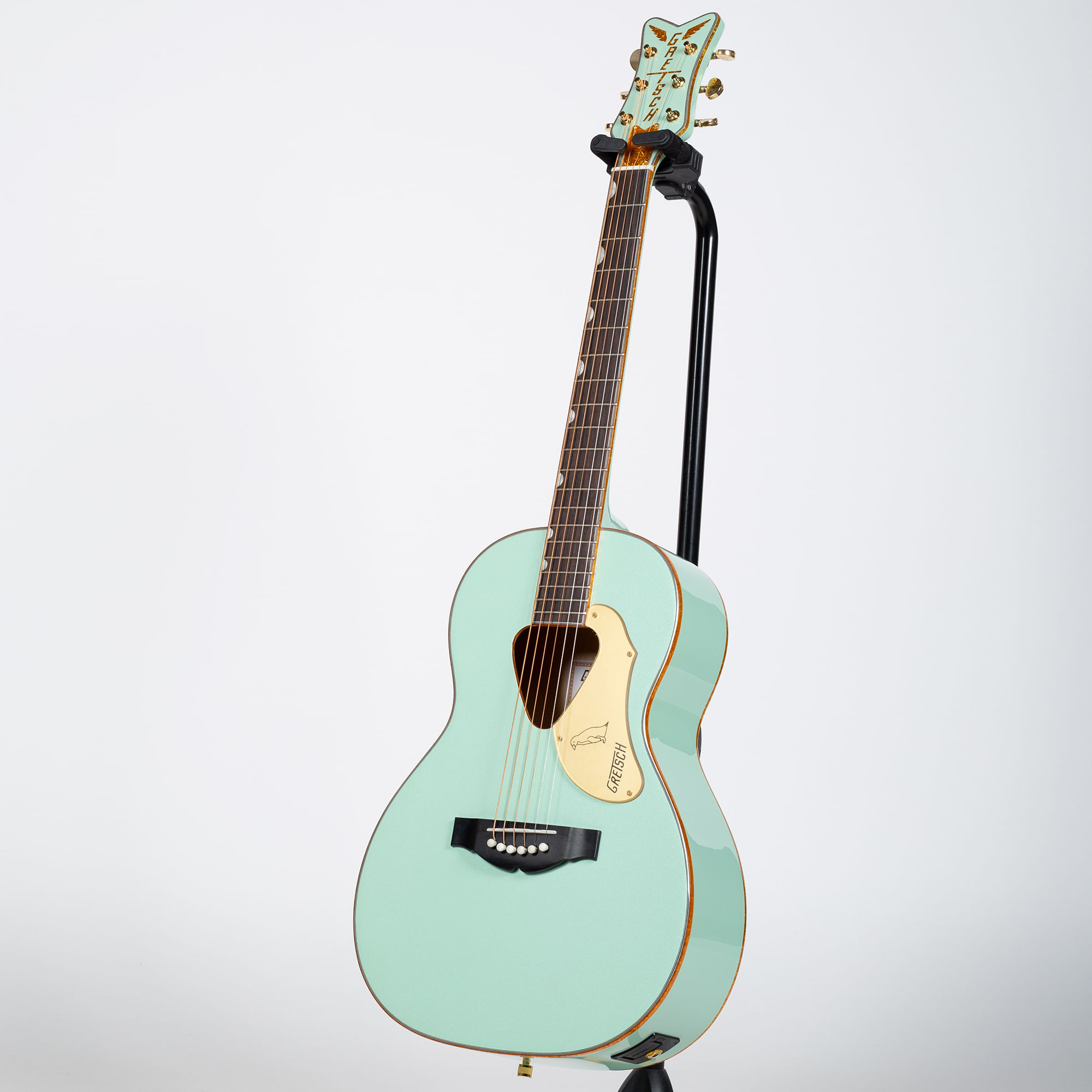 Gretsch G5021E Rancher Penguin Parlor Acoustic-Electric Guitar - Rosewood,  Mint Metallic
