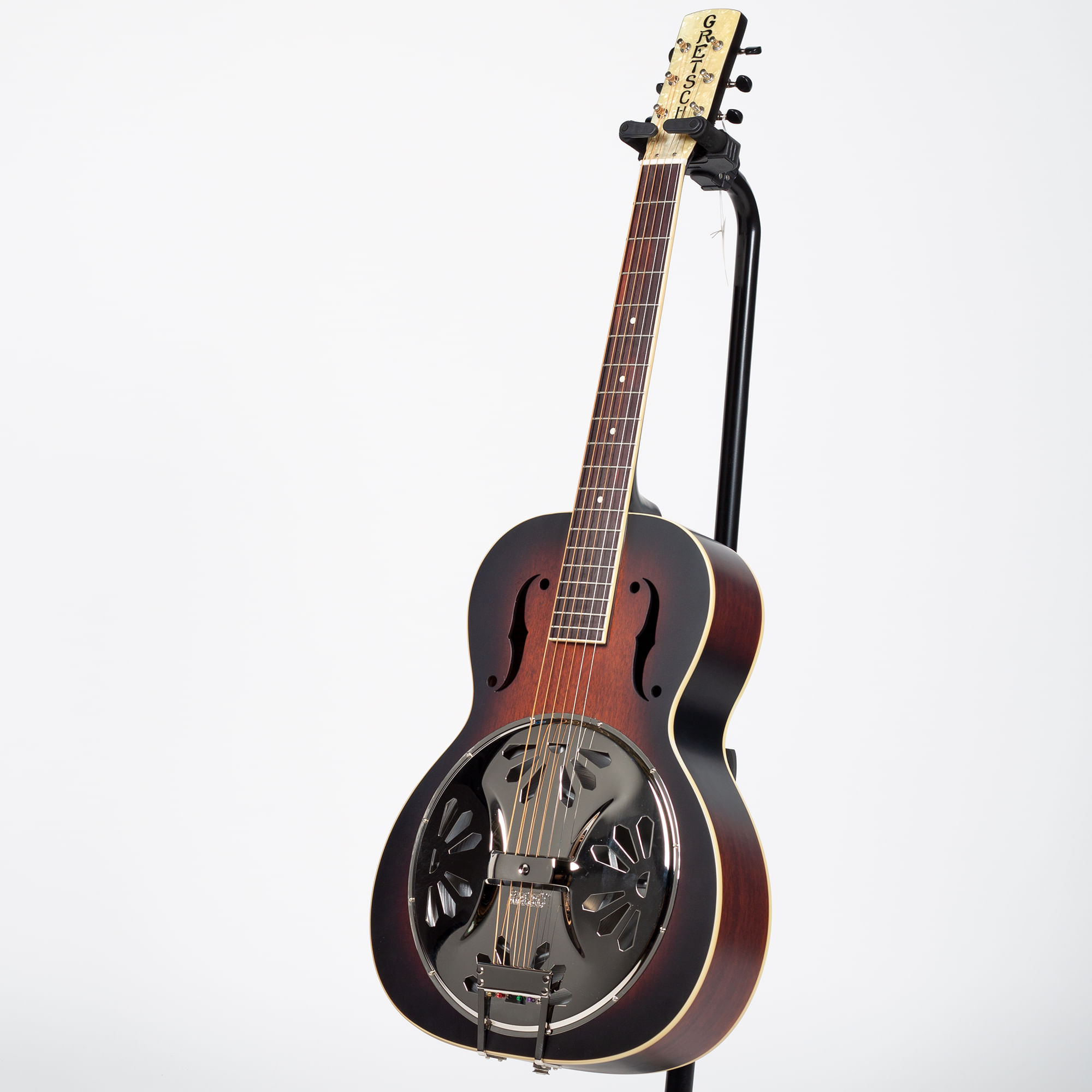 Gretsch G9220 Bobtail Round-Neck Resonator-Electric Guitar - Padauk,  2-Color Sunburst