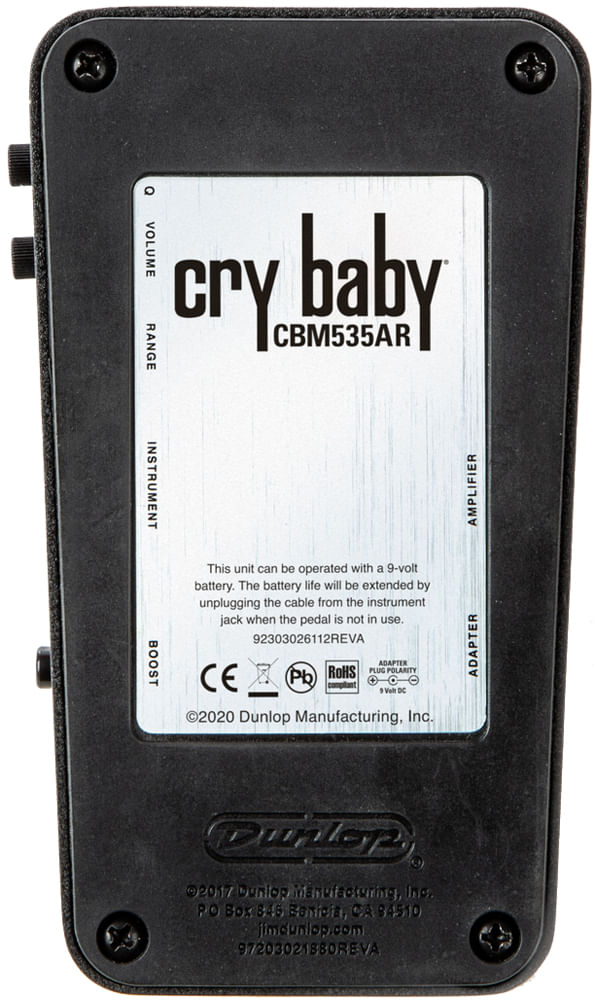 Dunlop Cry Baby Mini 535Q Auto-Return Wah Pedal - Cosmo Music