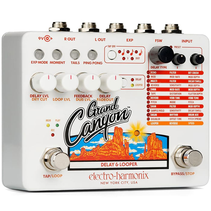 Electro-Harmonix Grand Canyon Delay and Looper Pedal