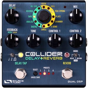 Source Audio Collider Delay and Reverb Pedal