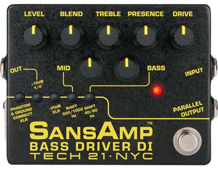 Tech 21 SansAmp Bass Driver Pedal - Version 2 - Cosmo Music