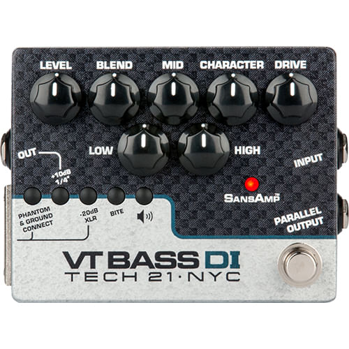 Tech 21 SansAmp Character Series VT Bass DI Pedal - Cosmo Music