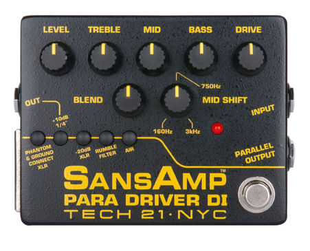 Tech 21 SansAmp Para Driver DI Pedal - Version 2 - Cosmo Music