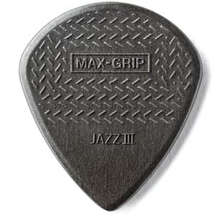 Picks Jim Dunlop 471P3C Max Grip Jazz III Carbon Fiber 24pk