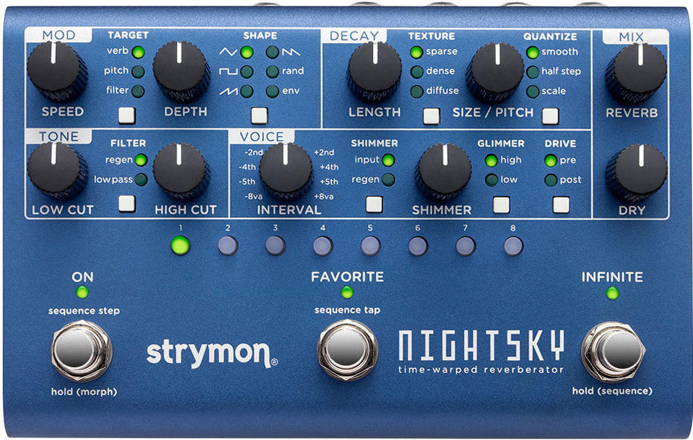 Strymon NightSky Time-Warped Reverberator Pedal