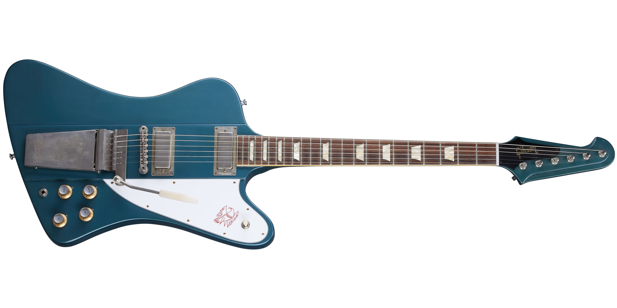 Gibson Custom Shop Murphy Lab 1963 Firebird V - Ultra Light Aged Pelham Blue