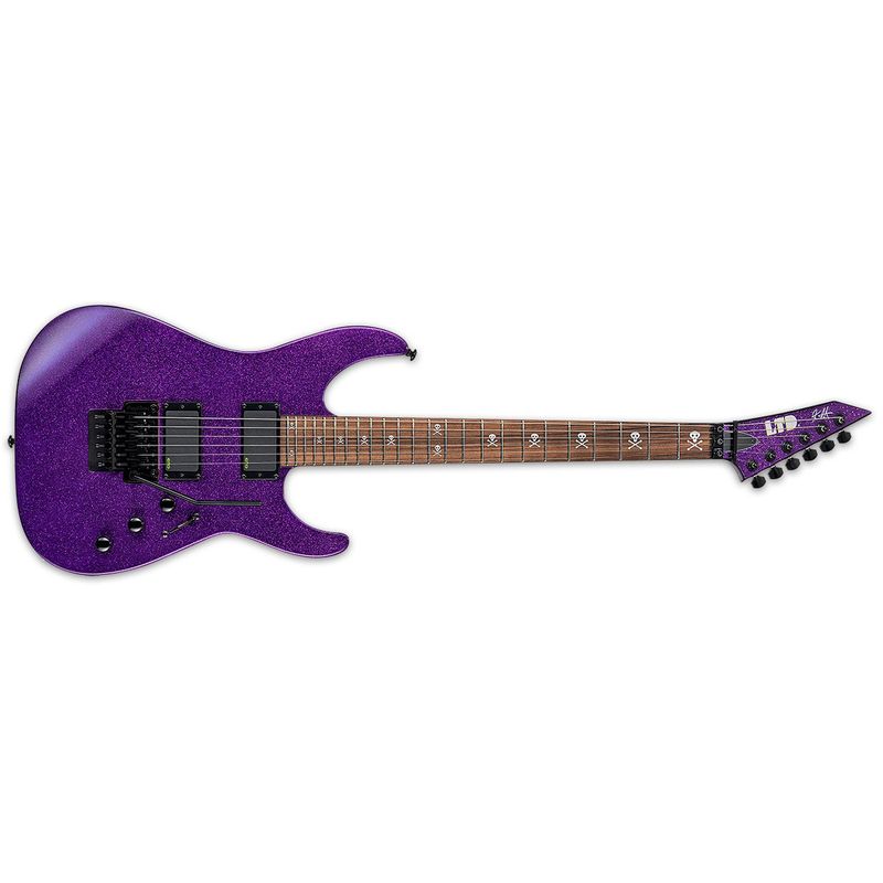 Guitar Electric ESP KH-2 Kirk Hammett Purple Sparkle w/Case