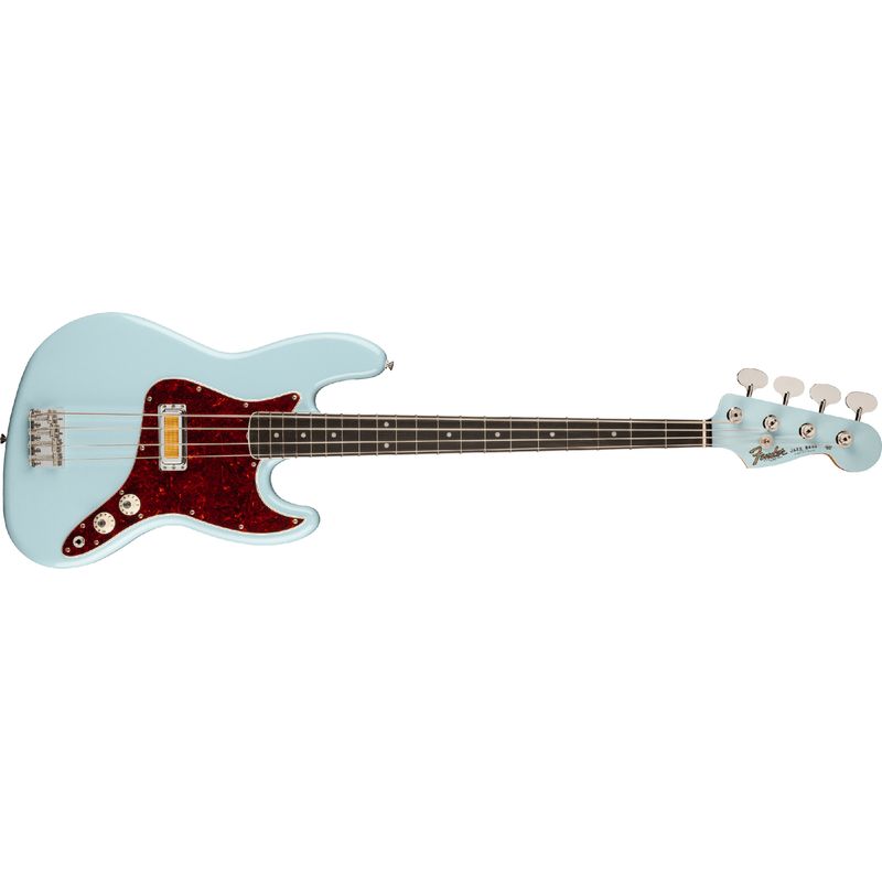 Fender Gold Foil Jazz Bass - Ebony, Sonic Blue - Cosmo Music