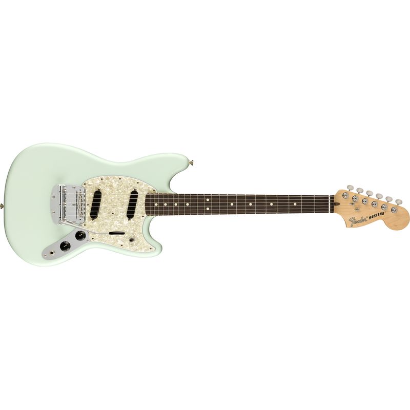 Fender American Performer Mustang - Rosewood, Satin Sonic Blue