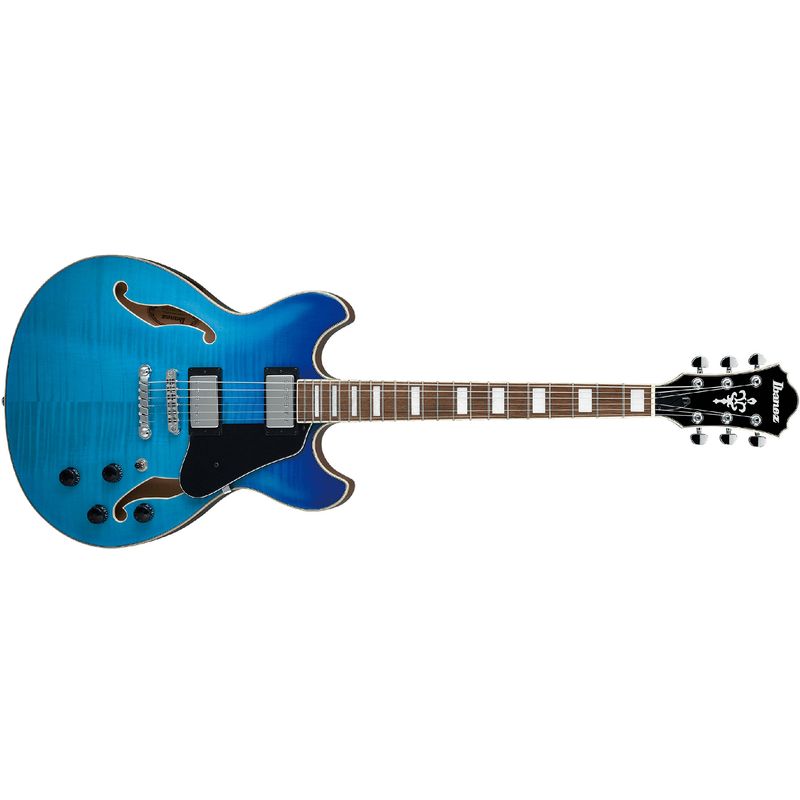 Ibanez AS7FM Artcore Electric Guitar - Azure Blue Gradation