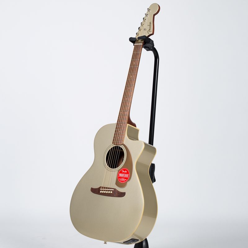 Fender Newporter Player Acoustic-Electric Guitar - Walnut, Champagne