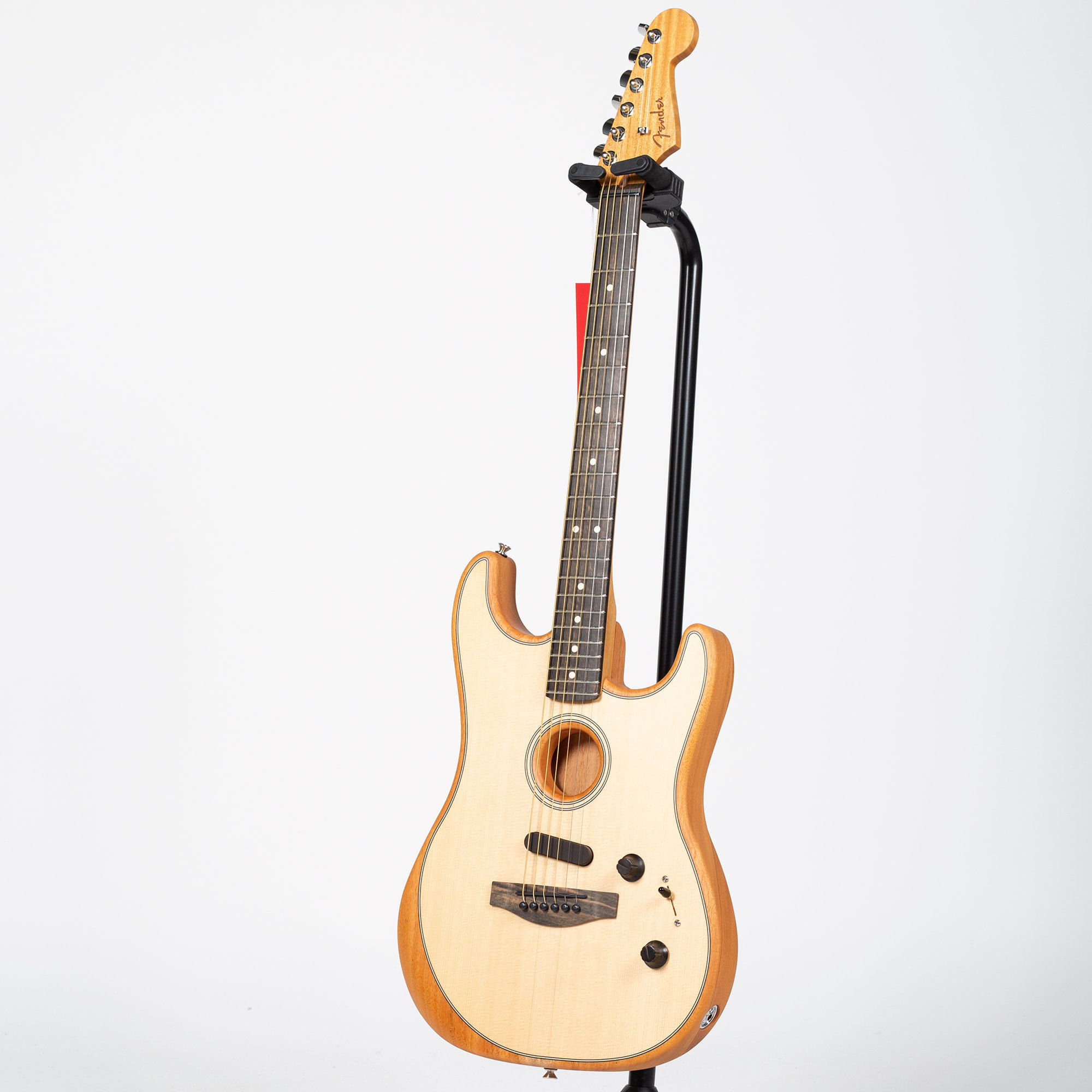 Fender American Acoustasonic Stratocaster - Ebony, Natural