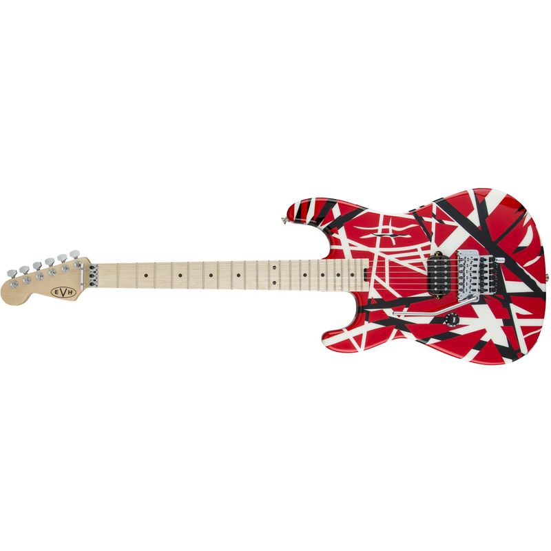 EVH Striped Series Electric Guitar - Maple, Red/Black/White