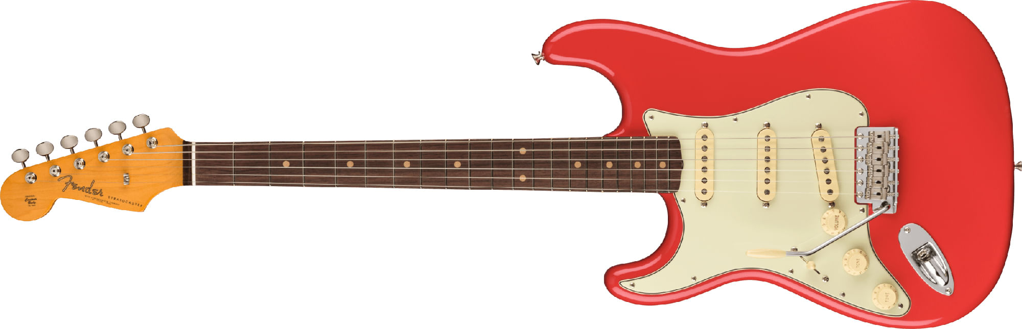 Fender American Vintage II 1961 Stratocaster - Rosewood, Fiesta Red, Left