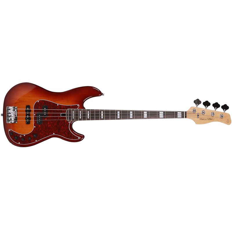 Sire Marcus Miller P7 2nd Generation Bass Guitar - Alder, Tobacco Sunburst,  Left