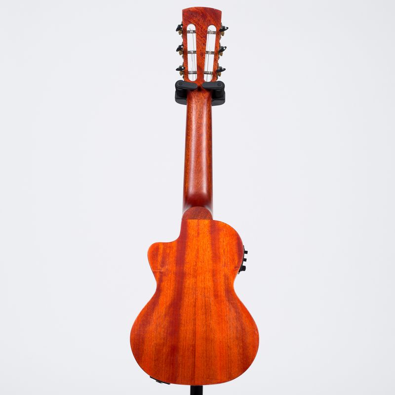 Gretsch G9126 Acoustic Cutaway Electric Guitar Ukulele Ovangkol Honey Mahogany Stain Cosmo Music