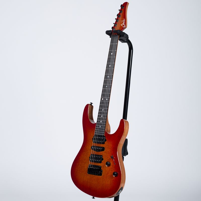 Suhr Modern Carve Top Electric Guitar - Cedar, Fireburst - Cosmo Music