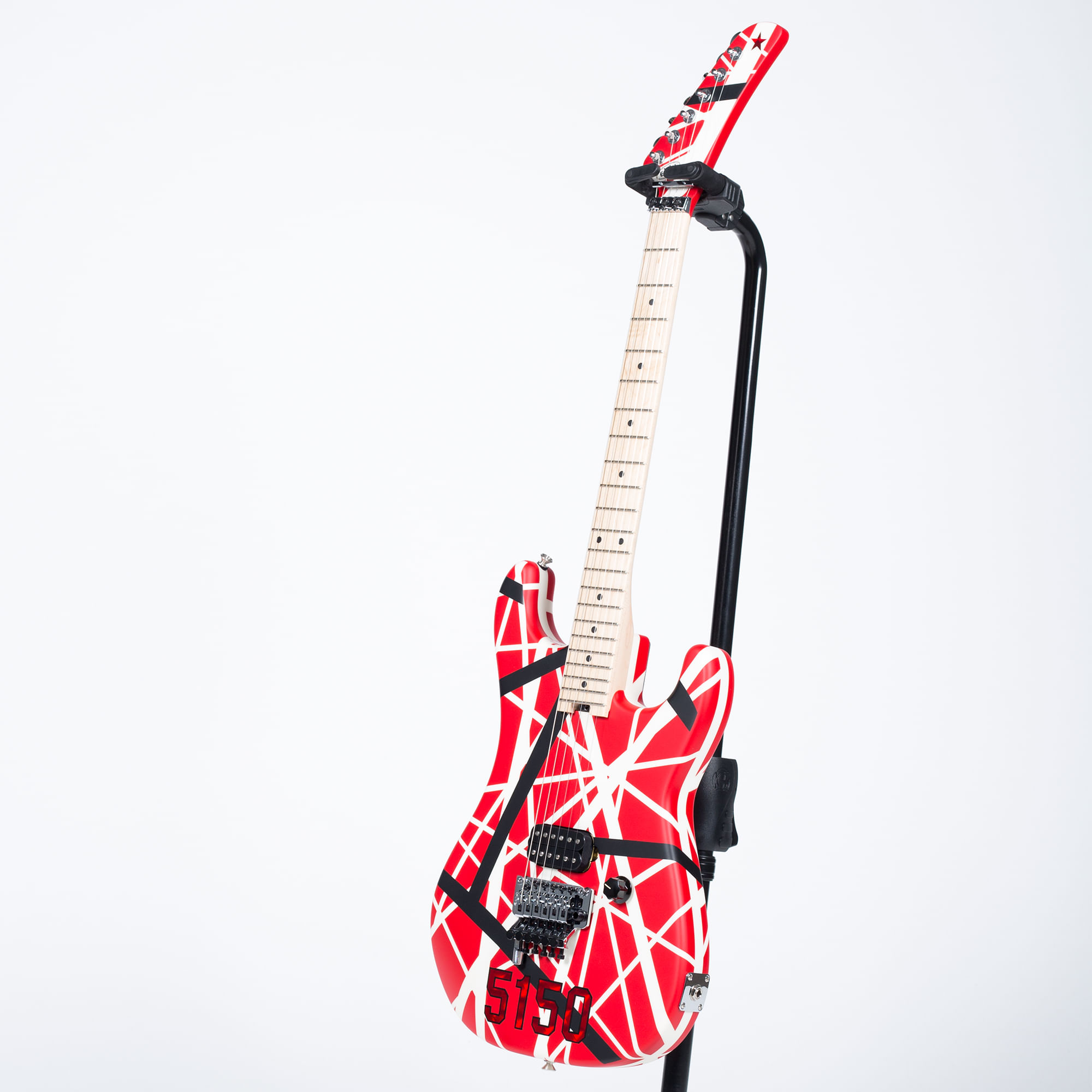 EVH　5150　Red/Black/White　Guitar　Electric　Striped　Series　Music　Stripes　Cosmo
