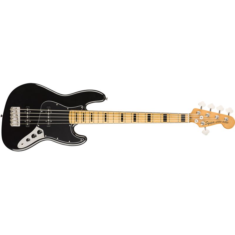 Squier Classic Vibe 70s Jazz Bass V - Maple, Black