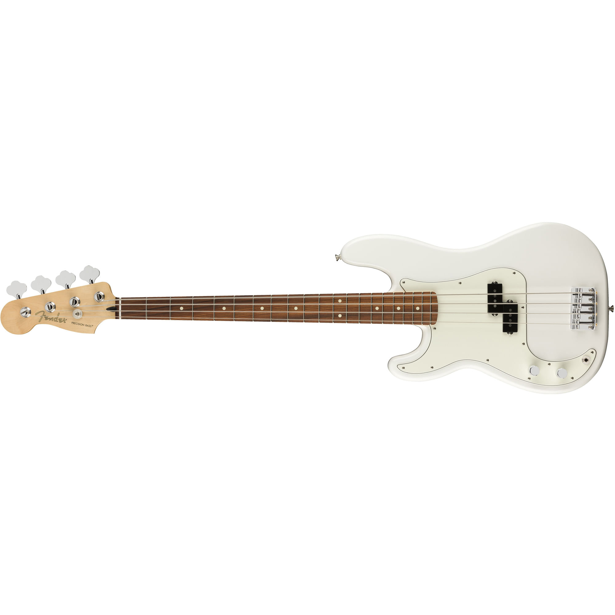 Fender Player Precision Bass - Pau Ferro, Polar White, Left