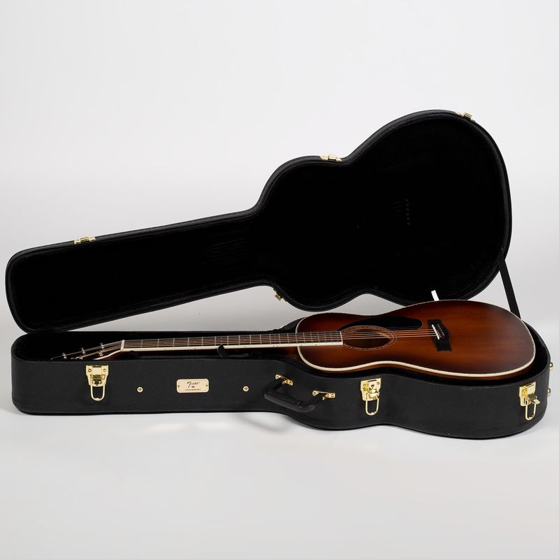 Fender PO-220E Orchestra Acoustic-Electric Guitar - Ovangkol, Aged