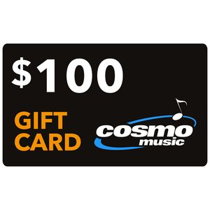 Cosmo Music Store Gift Card: $100 (not redeemable on website, in store only)