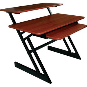 Quik Lok Z-250 Triple Shelf Workstation - Cherry