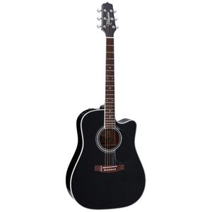 Takamine EF341SC Dreadnought Acoustic-Electric Guitar - Gloss Black