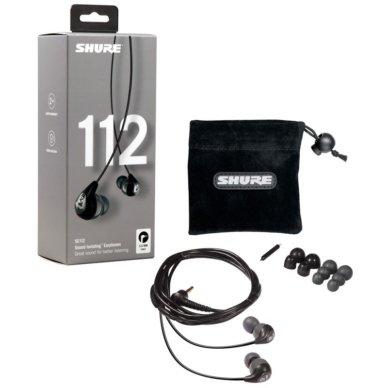 Shure SE112 Sound Isolating Earphones Grey