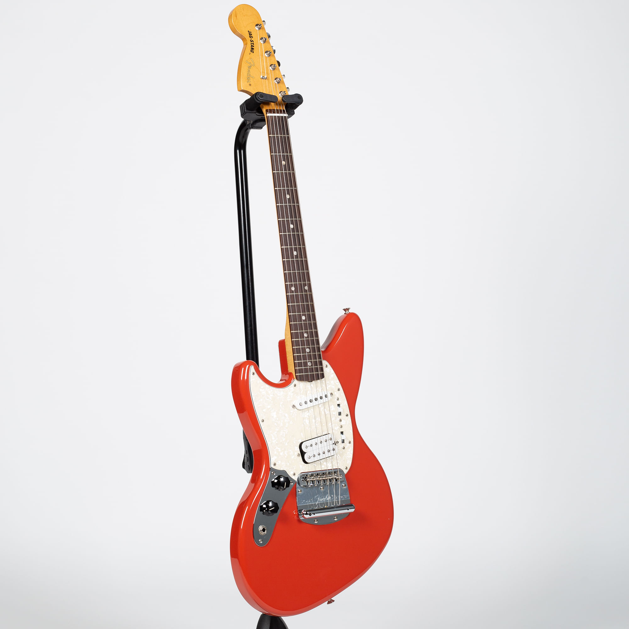 Fender Kurt Cobain Jag-Stang - Rosewood, Fiesta Red, Left