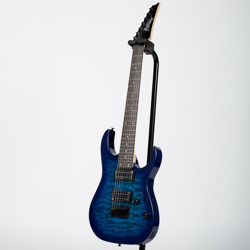 Ibanez Gio RG Series 7-String Electric Guitar - Transparent Blue Burst