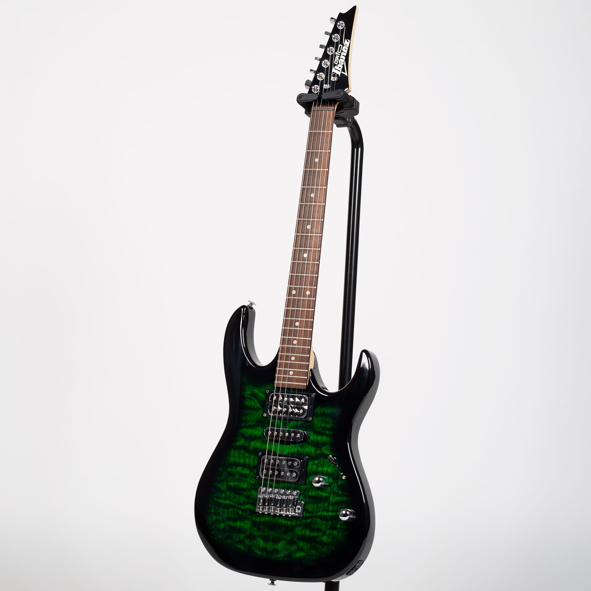 Ibanez GRX70QA Electric Guitar - Transparent Emerald Burst