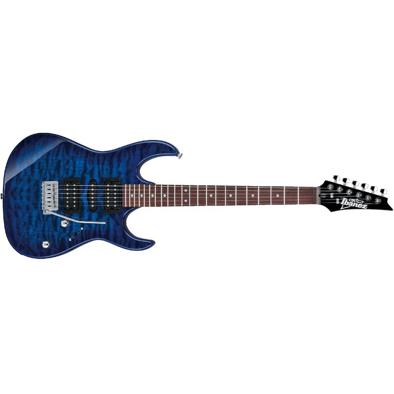 Ibanez GRX70QA Electric Guitar - Transparent Blue Burst - Cosmo Music