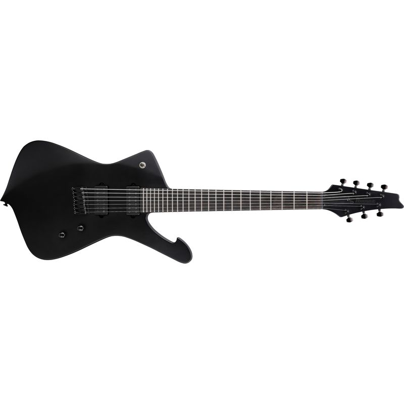 Ibanez Iceman Iron Label 7-String Electric Guitar - Black Flat