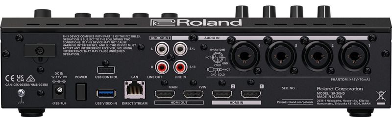 Roland SR-20HD Direct Streaming AV Mixer - Cosmo Music