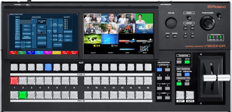 Roland V-1200HDR Multi-Format Video Switcher - Cosmo Music