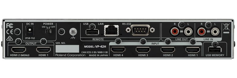 Roland Pro AV Intros VP-42H Video Processor With Up to Four HDMI