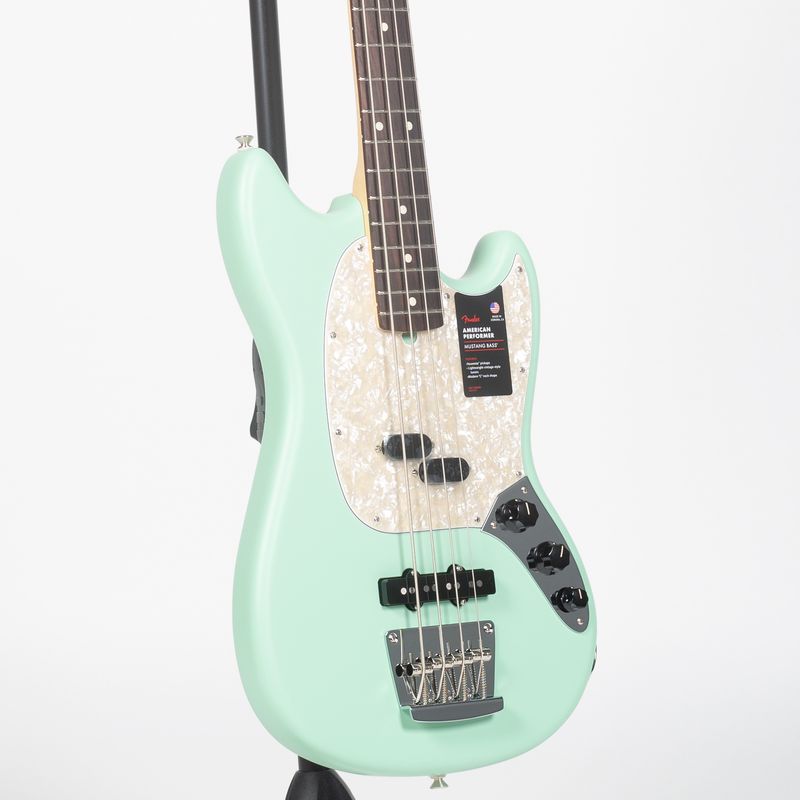 Fender American Performer Mustang Bass - Rosewood, Satin Surf 