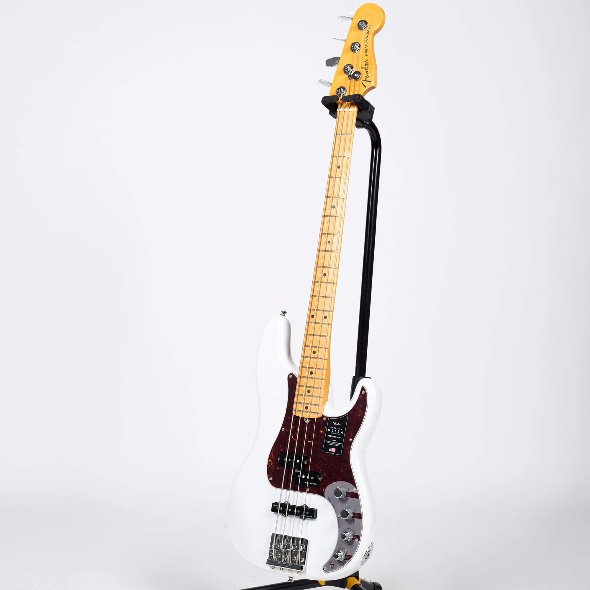 Fender American Ultra Precision Bass - Maple, Arctic Pearl