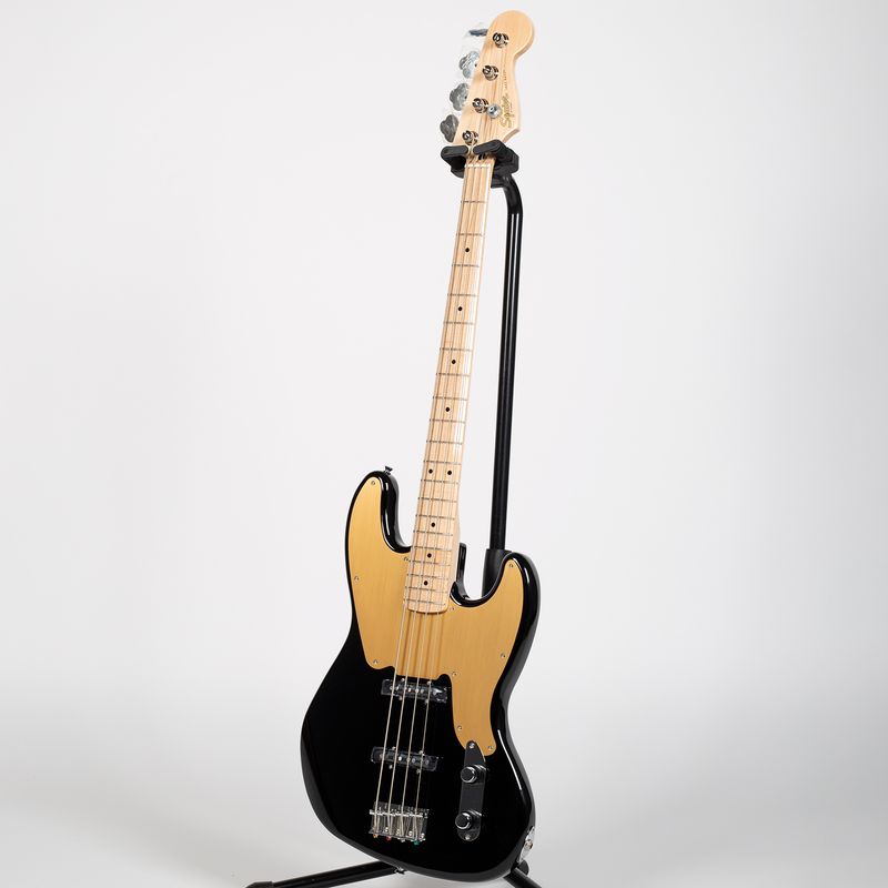 Squier Paranormal Jazz Bass '54 - Maple, Gold Anodized, Black