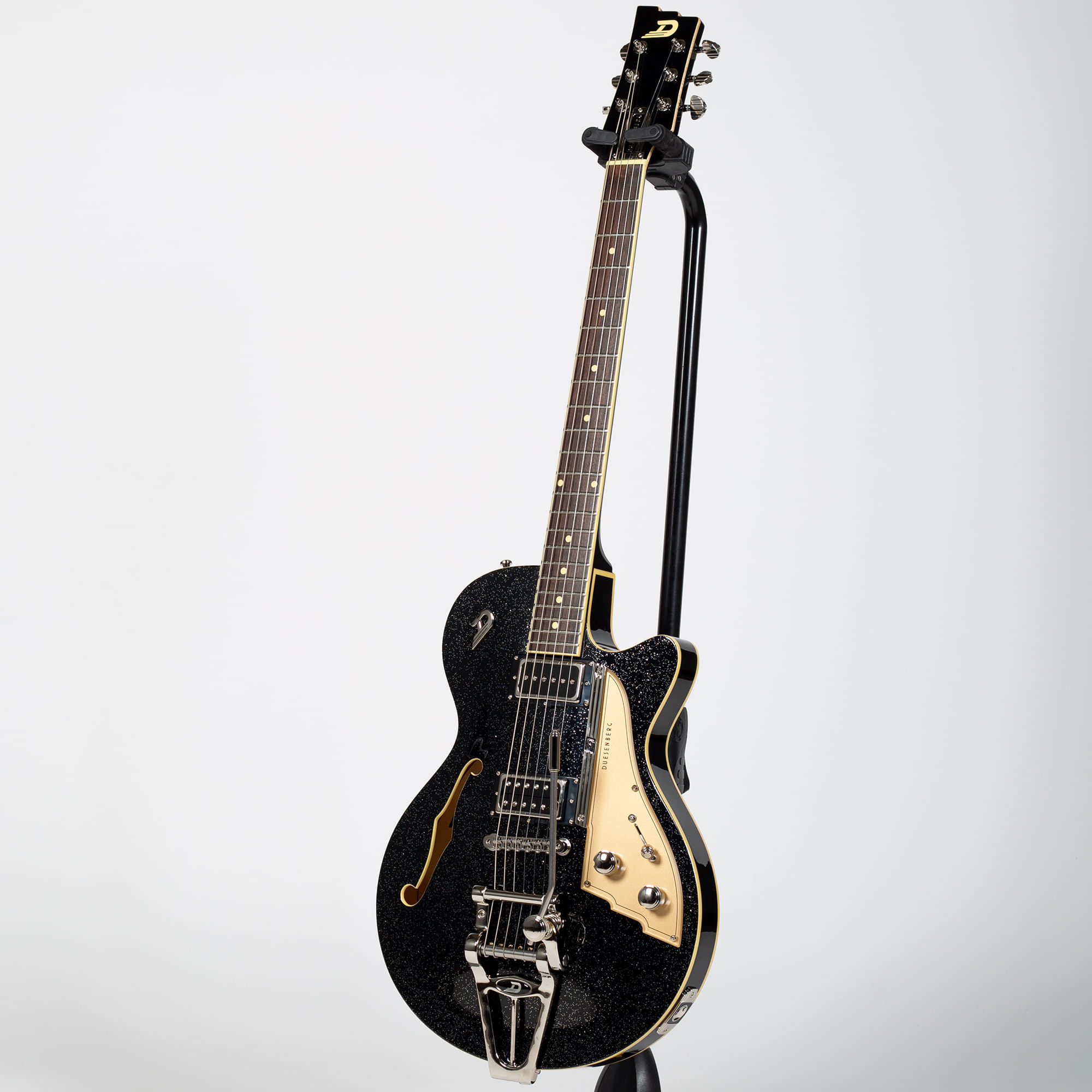 Duesenberg Starplayer TV Electric Guitar - Black Sparkle - Cosmo 