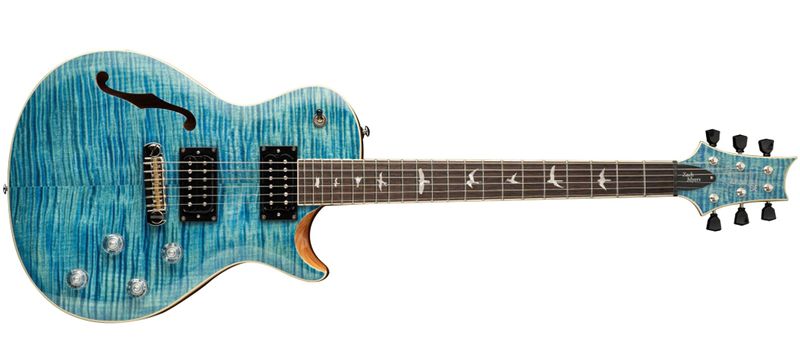 PRS SE Zach Myers Electric Guitar - Violin Carve, Myers Blue