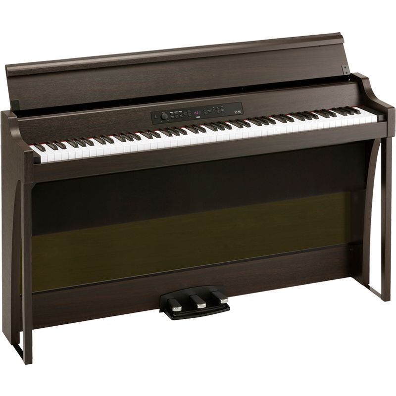 Brown digital online piano