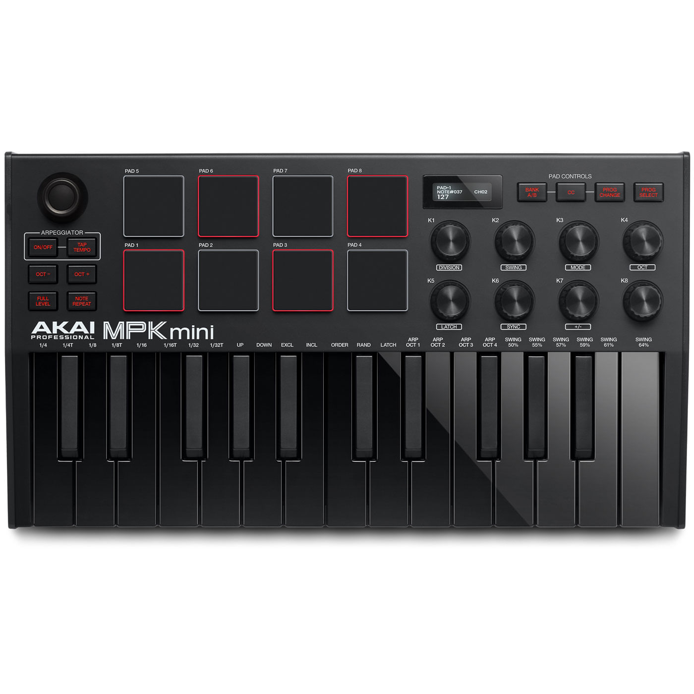 Akai MPK Mini MK3 Controller - Black - Cosmo Music