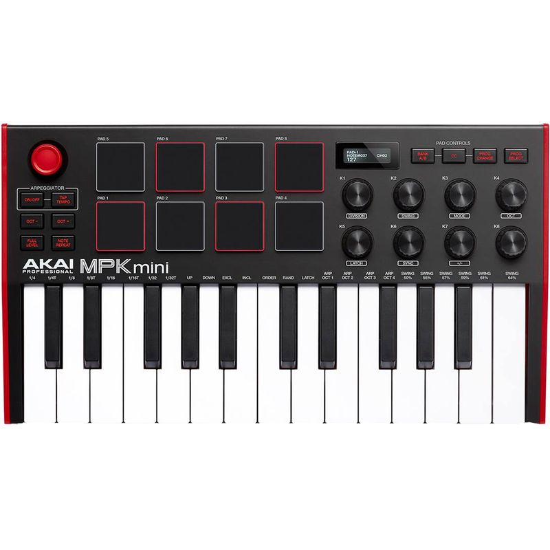 Controller Akai MPK Mini MK3 Red - Cosmo Music