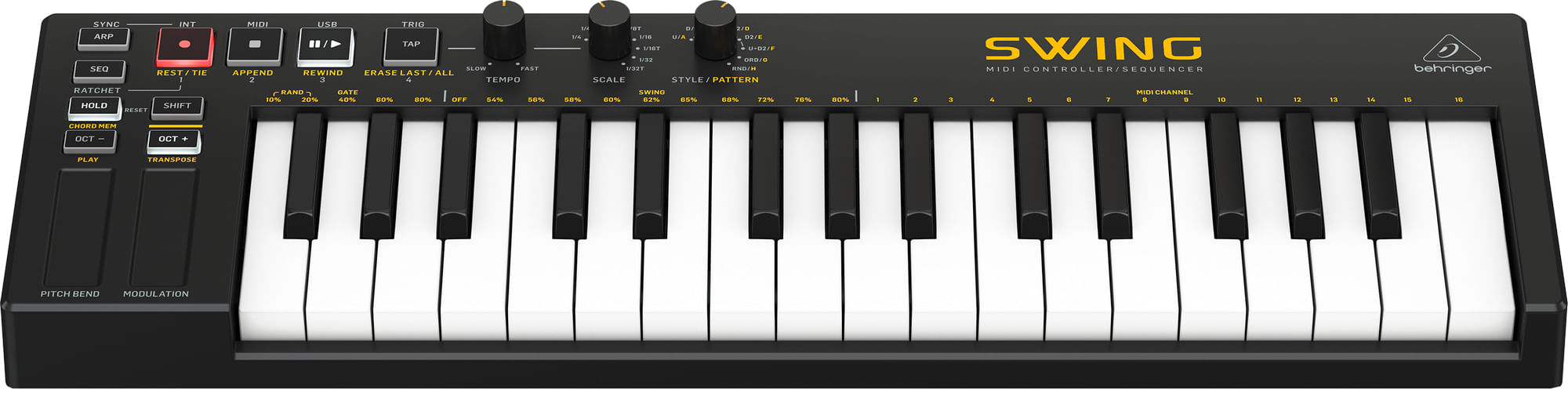 Behringer Swing 32-Key USB MIDI Controller Keyboard - Cosmo Music |  Canada's #1 Music Store - Shop, Rent, Repair