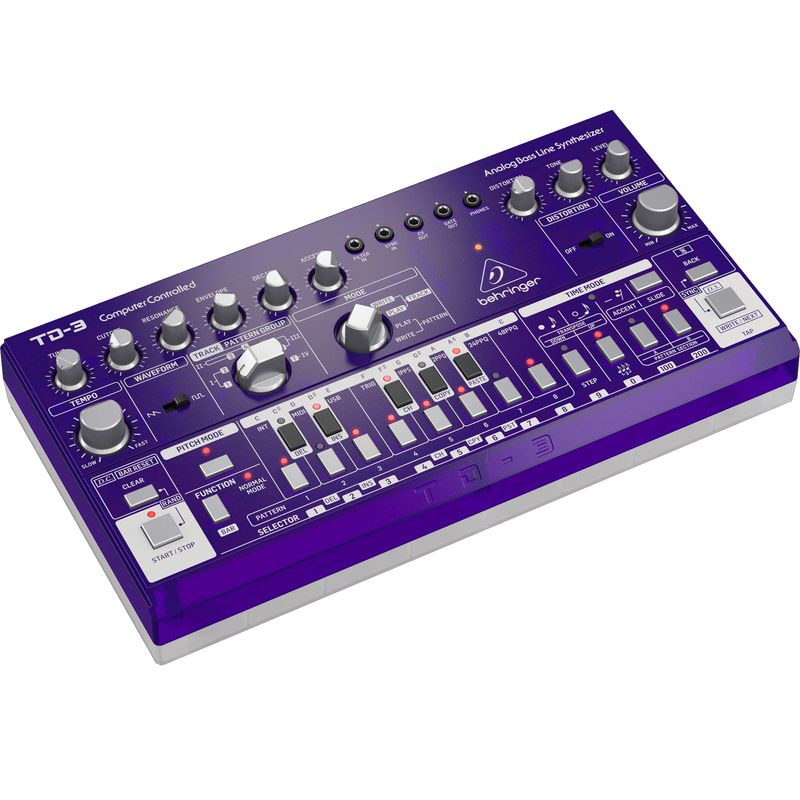 Behringer TD-3-GP Analog Bass Line Synthesizer - Purple - Cosmo Music